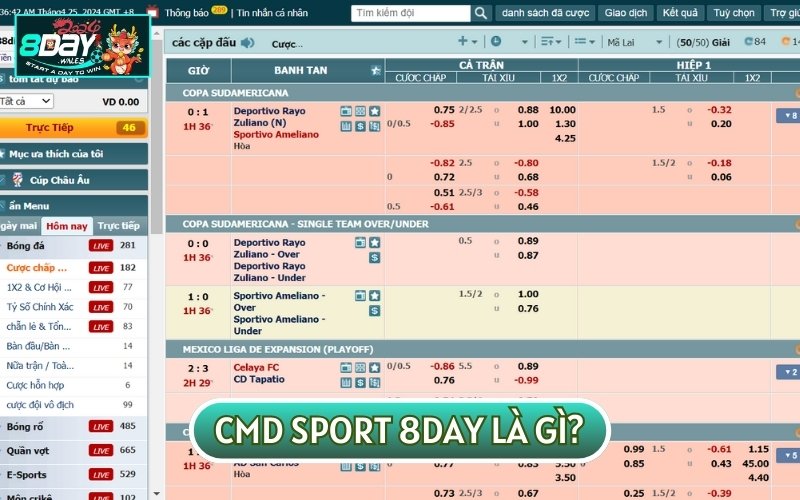 CMD SPORT là đối tác phát triển hàng đầu của nhà cái 8DAY