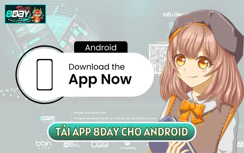 Tải app 8DAYVN cho điện thoại sử dụng hệ điều hành Android