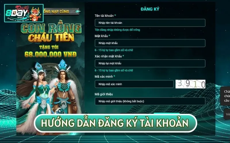 Tại đây bạn sẽ cần nhập đầy đủ thông tin vào biểu mẫu xuất hiện trên màn hình