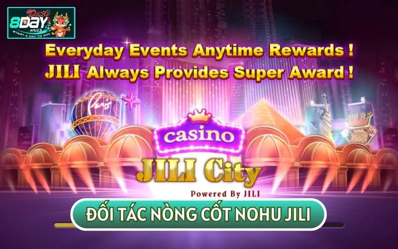 NOHU JILI cũng là một trong những cổng game hợp tác cùng phát triển với 8 DAY