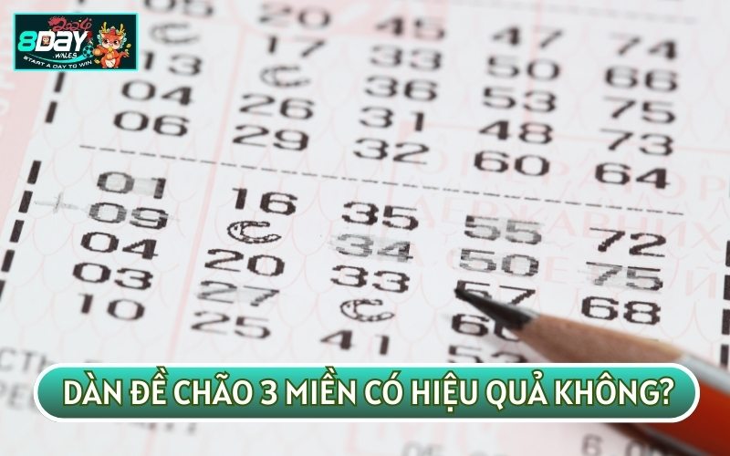 DÀN ĐỀ CHÃO 3 MIỀN có xác suất thành công cao mà không cần đầu tư quá nhiều